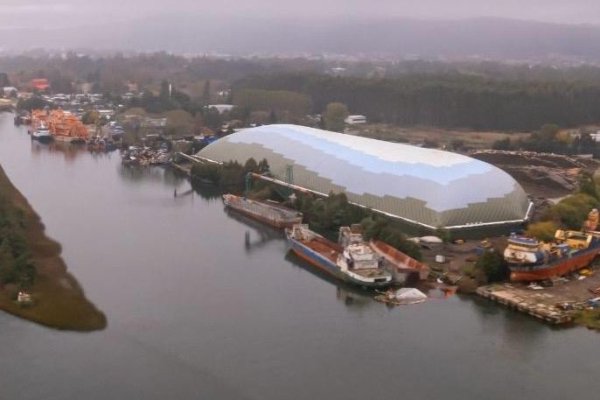 <p>Portuaria Corral, en Valdivia, fortalece cadena logística de astillas de madera con el domo industrial más grande de América</p>