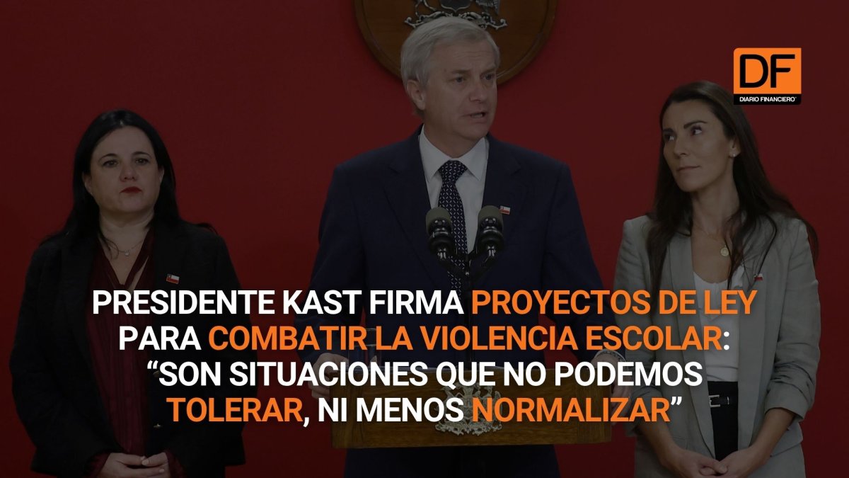 Ahora en DF | Presidente Kast firma proyectos de ley para combatir la violencia escolar: “Son situaciones que no podemos tolerar, ni menos normalizar”