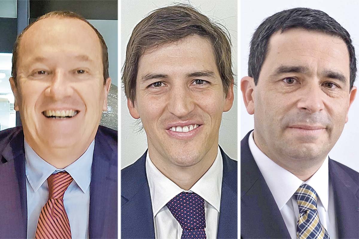 <p>Eduardo Bennett, administrador y director de empresas. Pablo Schultz, exasesor en el ministerio del Interior y Segpres. Raúl Irarrázabal, exdirector Nacional de Arquitectura.</p>