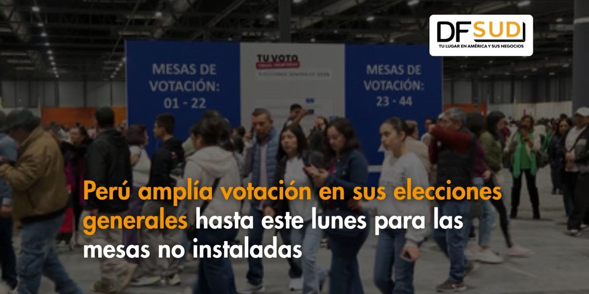 <p>Ahora en DF SUD | Perú amplía votación en sus elecciones generales hasta este lunes para las mesas no instaladas</p>