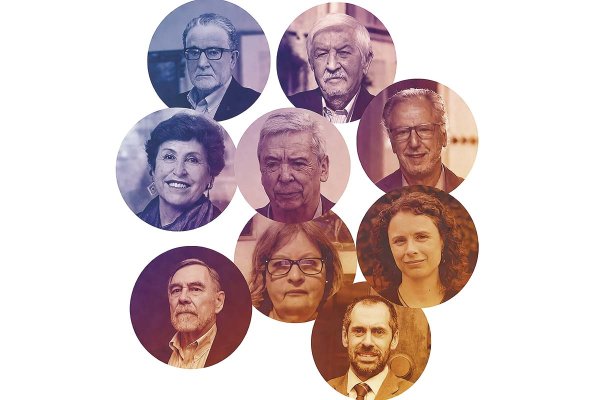 <p>Roberto Zahler, Osvaldo Rosales, Álvaro García, Carlos Ominami, Lissette Henríquez, Andrea Bentancor, Ana María Correa, Luis Eduardo Escobar y Nicolás Grau</p>