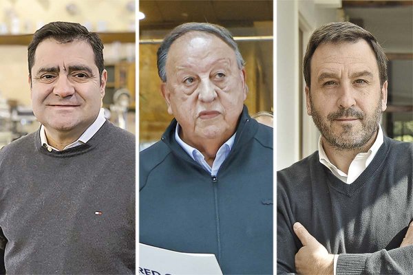 <p>Máximo Picallo, Asociación Chilena de Gastronomía (Achiga). Sergio Pérez, Confederación Nacional de Transporte de Carga. Juan Pablo Swett, Multigremial Nacional. Foto: Aton y Archivo</p>