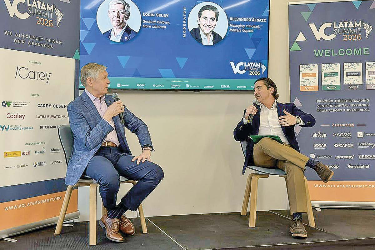 <p>Lorin Selby, general partner de Mare Liberum junto a Alejandro Algaze, managing principal de Matters Capital.</p>