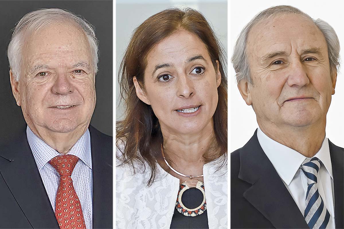 <p>Rafael Guilisasti, director Concha y Toro. Manola Sanchez, directora Bci. Rafael Fernández, director SAAM. Fotos: Julio Castro y Archivo </p>