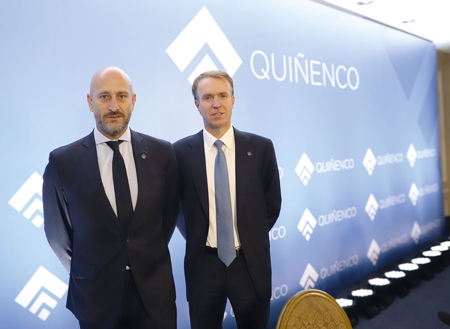 <p>Andrónico Luksic Lederer, vicepresidente, y Macario Valdés, CEO de Quiñenco. Foto: Julio Castro.</p>