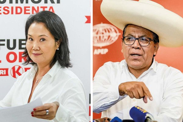 Perú comienza a definir el balotaje: Sánchez se afianza como contendor de Fujimori