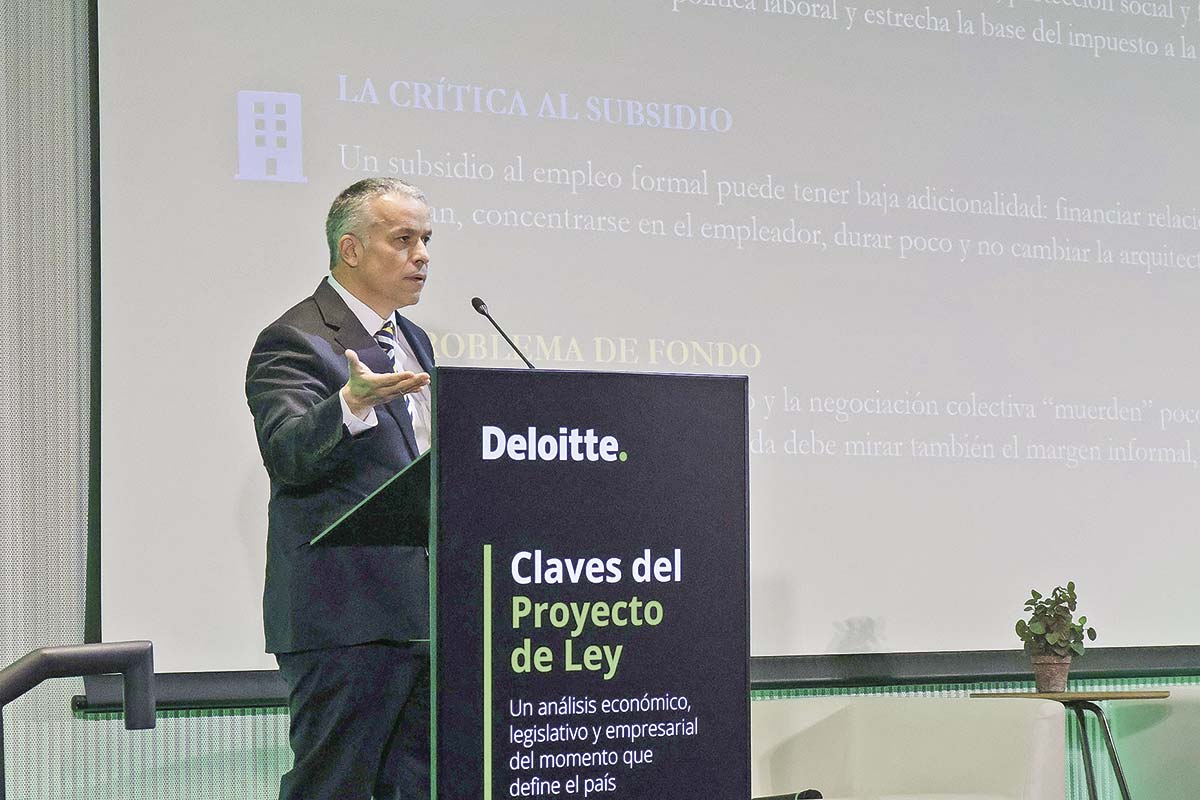 <p>El economista expuso en un seminario organizado por Deloitte.</p>