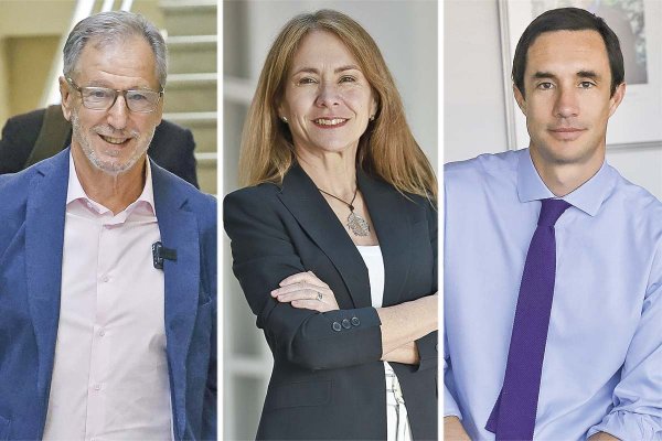 <p>Álvaro García, exbiministro de Economía y Energía; Susana Jiménez, exministra de Energía y actual presidenta de la CPC. y Juan Carlos Jobet, exbiministro de Energía y Minería. Fotos: Julio Castro y Archivo </p>