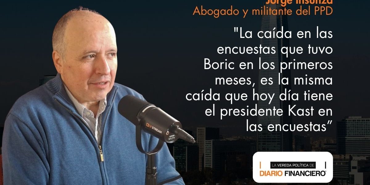 <p>Vereda Política | Jorge Insunza (PPD): "La caída en las encuestas que tuvo Boric en los primeros meses, es la misma caída que hoy día tiene Kast"</p>