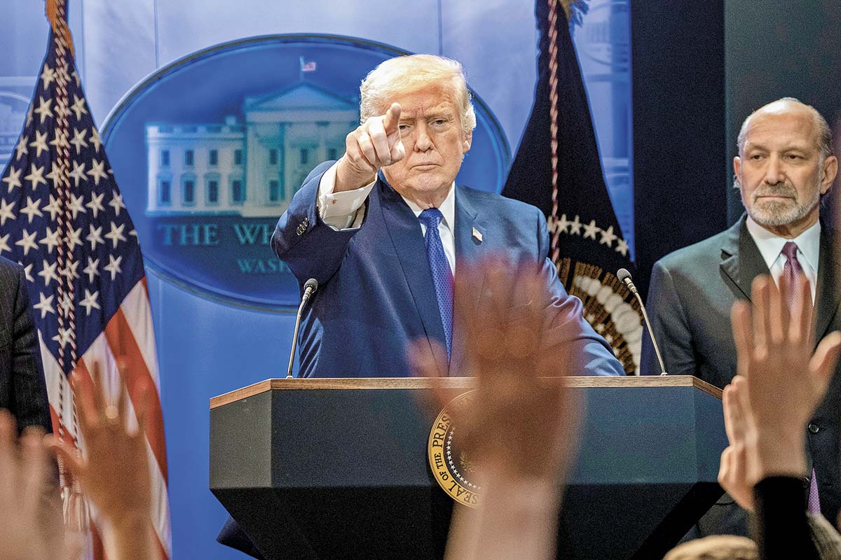 <p>El Presidente de EEUU, Donald Trump, y el secretario del Departamento de Comercio, Howard Lutnick. Foto: Bloomberg.</p>