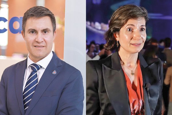 Patricio Hidalgo, nuevo CEO de Collahuasi. Tzveta Tchordbadjieva, CEO interina de Anglo American Chile.