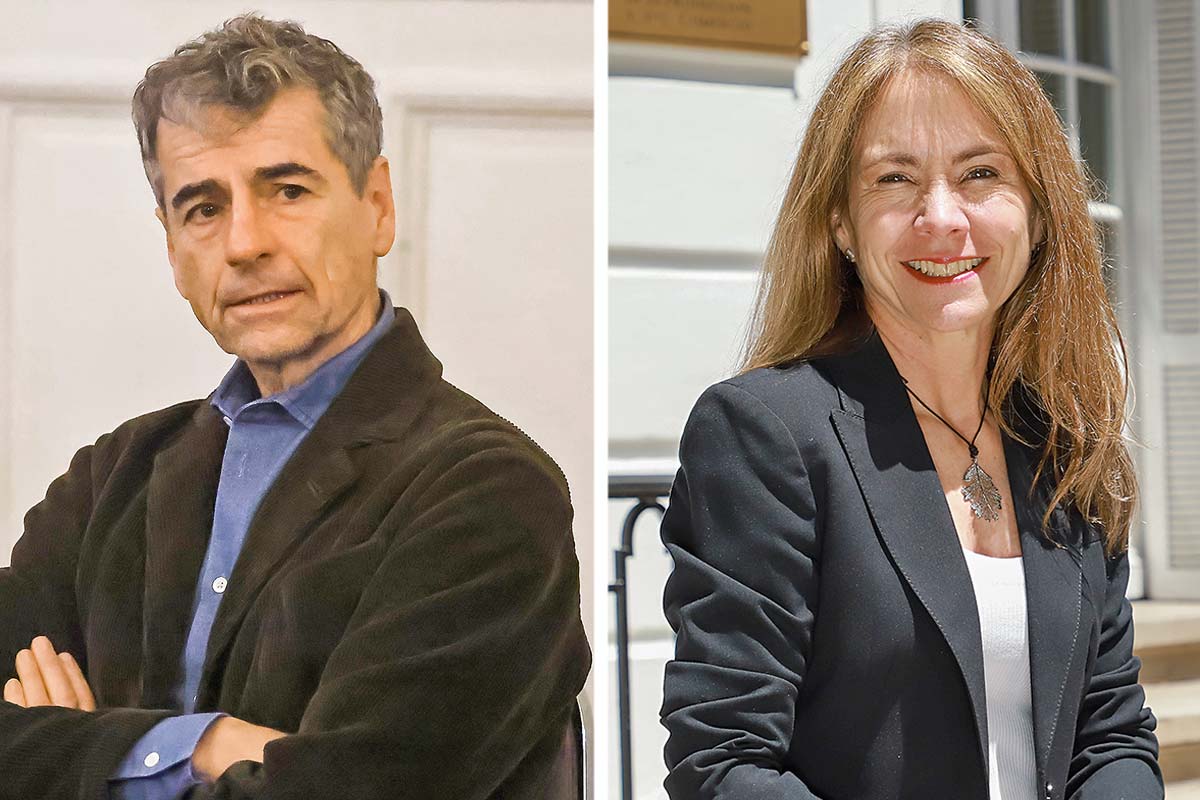 <p>Andrés Velasco, exministro de Hacienda. Susana Jiménez, presidenta de la CPC. Fotos: Julio Castro y Aton</p>