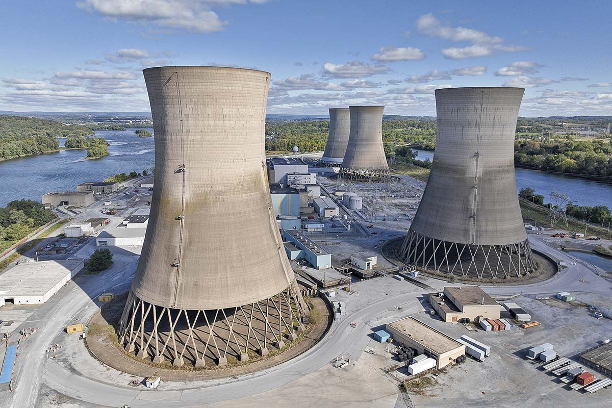 <p>La central nuclear de Three Mile Island, en Pensilvania. Su Unidad 1 utiliza tecnología Westinghouse, cuyos reactores AP1000 lideran la expansión nuclear de Estados Unidos.</p>