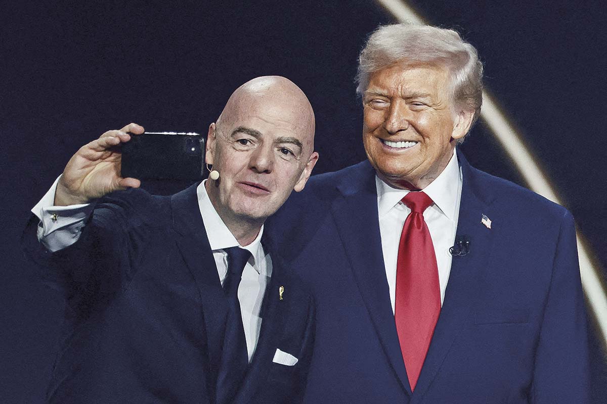 <p>El presidente de la FIFA, Gianni Infantino, junto al Presidente de EEUU, Donald Trump. Foto: Reuters</p>
