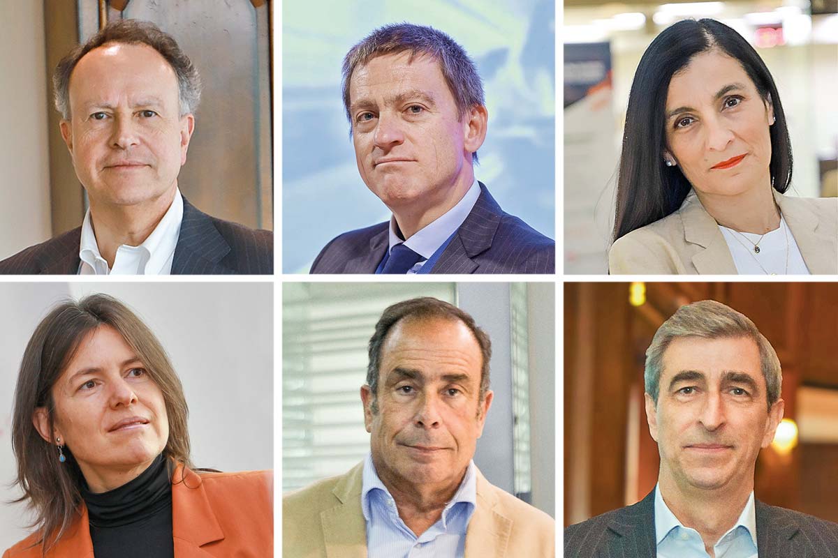 <p>José Manuel Mena presidente de la Asociación de Bancos e Instituciones Financieras. Luis Alberto Letelier socio Barros & Errázuriz. Soledad Ovando gerenta general de crédito Banco Estado. María Eugenia Wagner economista y exdirectora de AFP Provida. Juan Carlos Spencer gerente general Bolsa Electrónica. Juan Pablo Córdoba gerente general nuam. Fotos: José Montenegro y Julio Castro</p>