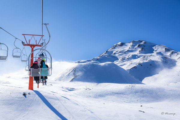 Pese al sistema frontal, se dio inicia a la temporada invernal en el Valle Las Trancas, Termas de Chillán y Nevados de Chillán, en la Región de Ñuble
