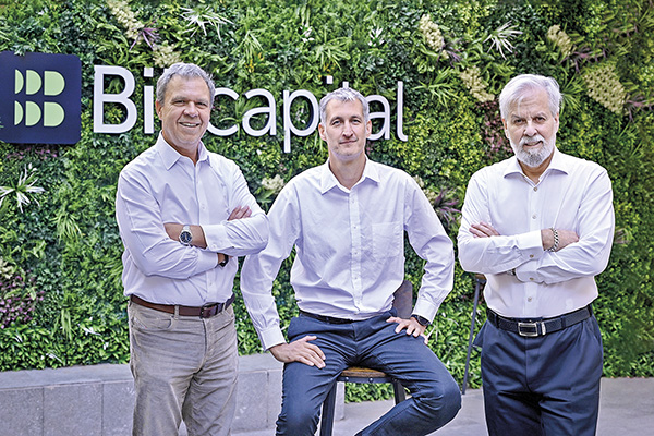 Carlos Baudrand, socio y presidente del directorio; Christopher Lathrop, socio y CEO; Rodrigo Gazitúa, socio y director.