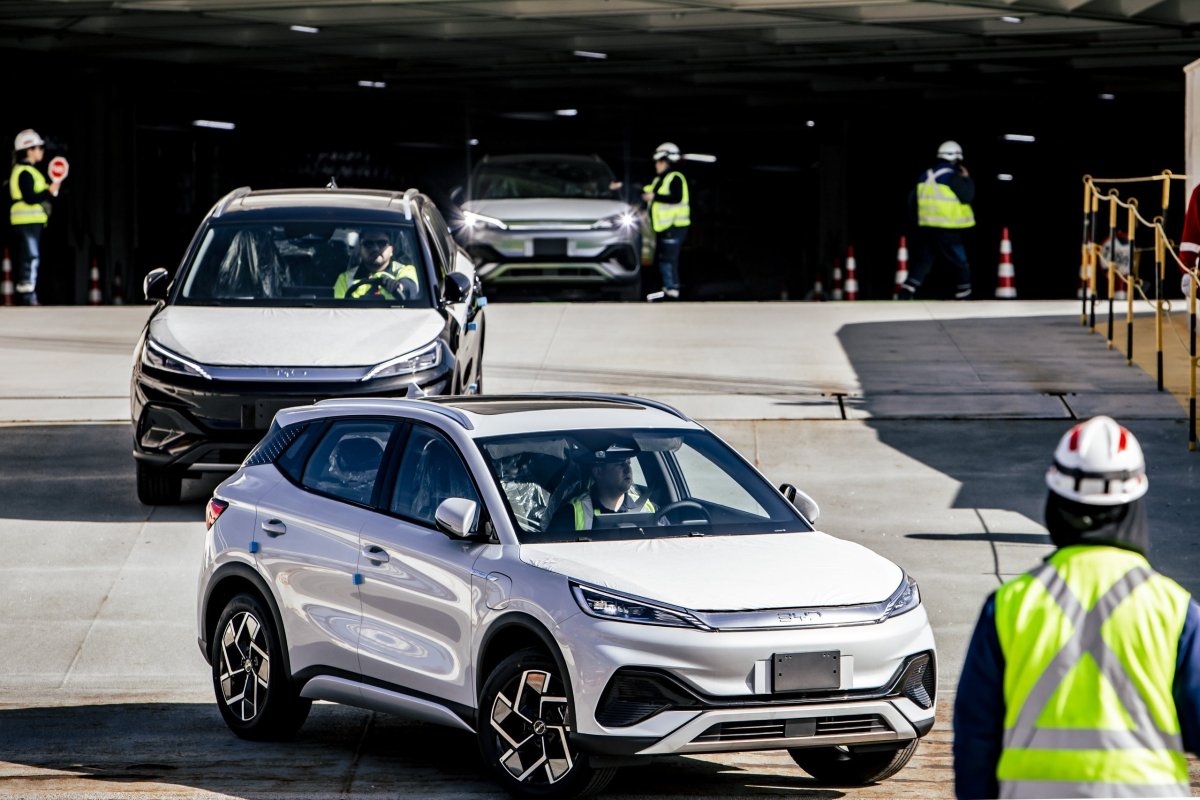 <p>Cómo fue el histórico desembarco de BYD en San Antonio: automotriz descargó casi 2 mil autos eléctricos e híbridos este miércoles</p>