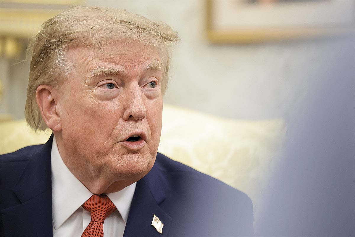 <p>Trump publicó este martes en Truth Social la imagen de abajo, donde señala a Ormuz como “nuevo territorio de EEUU”. Foto: Reuters</p>