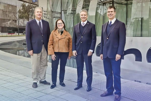 De izq. a der.: Francisco Costabal, Helen Martin, Raimundo Rencoret y Cristóbal Paul Pérez.