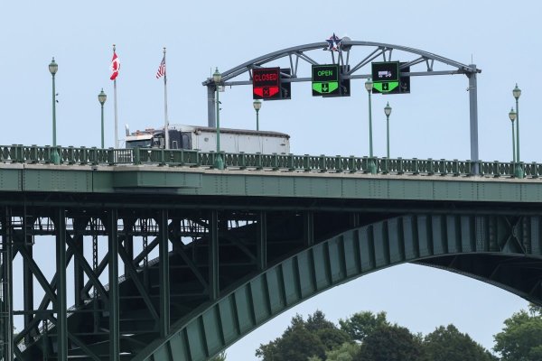 Frontera entre EEUU y Canadá. Foto: Bloomberg