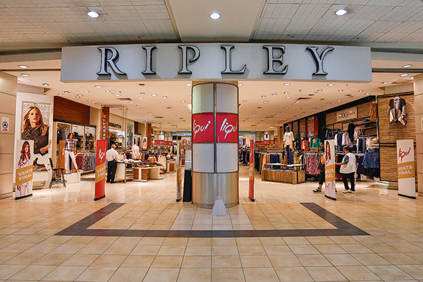 Operaciones en Perú y negocio bancario hacen crecer ganancias de Ripley al primer semestre