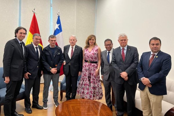 Comisión de RREE del Senado se reunió con el Presidente de Bolivia y su ministro de Seguridad