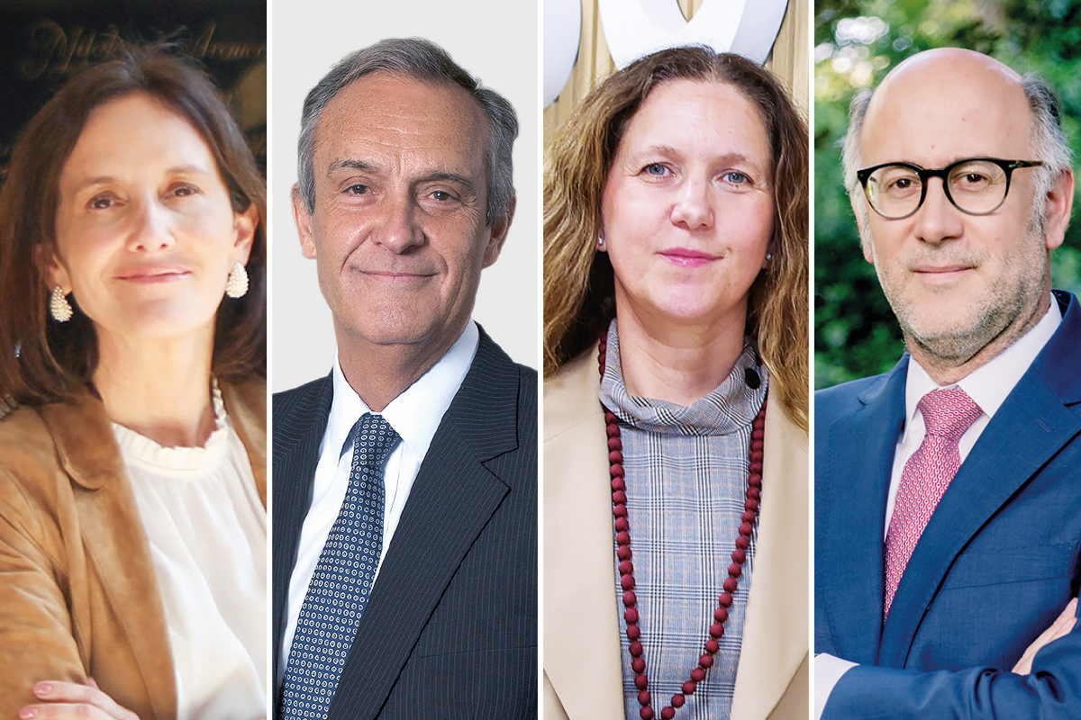 Paula Estévez, subsecretaria de Relaciones Económicas Internacionales; Luis Felipe Gazitúa, presidente del Capítulo Chileno del Consejo Empresarial Chile-Perú; Rosario Navarro, presidenta de la Sofofa y Jaime de Orbegoso, presidente de la Cámara Chileno Peruana de Comercio.