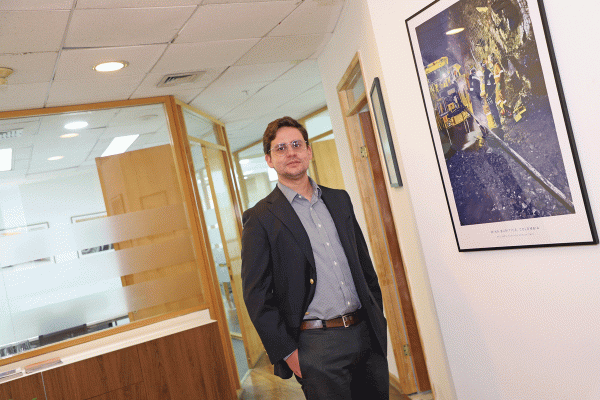 José Reyes, CEO cofundador de MineWatch. Foto: Julio Castro.