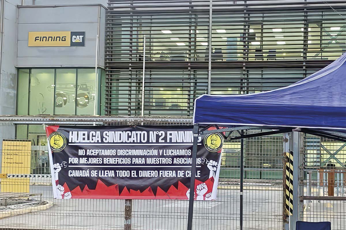 Escala disputa por huelga de Finning: firma exige millonaria compensación a sindicato por impactos en Escondida