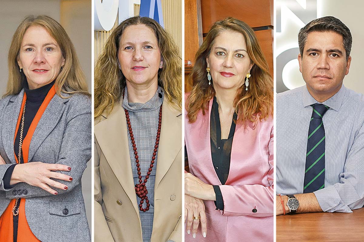 SUSANA JIMÉNEZ,PRESIDENTA DE LA CONFEDERACIÓN DE LA PRODUCCIÓN Y DEL COMERCIO (CPC). ROSARIO NAVARRO, PRESIDENTA DE LA SOCIEDAD DE FOMENTO FABRIL. MARÍA TERESA VIAL, PRESIDENTA DE LA CÁMARA DE COMERCIO DE SANTIAGO. JOSÉ PAKOMIO,PRESIDENTE DE LA CÁMARA NACIONAL DE COMERCIO. FOTOS: JULIO CASTRO Y ARCHIVO