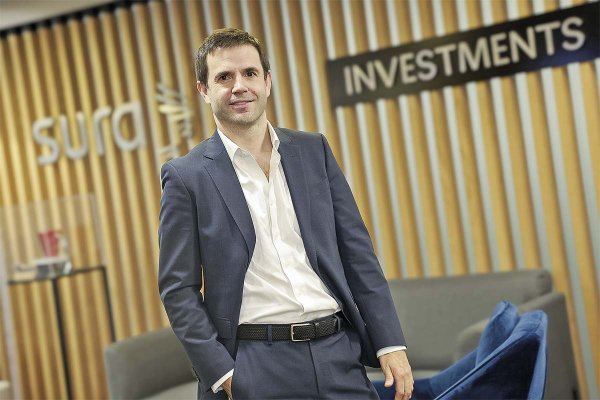 El country head de Sura Investments Chile, Pablo Urzúa. Foto: Julio Castro.