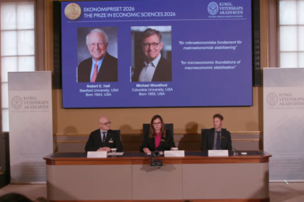 Nobel de Economía 2026 premia a Robert E. Hall y Michael Woodford por sus aportes a la estabilización económica