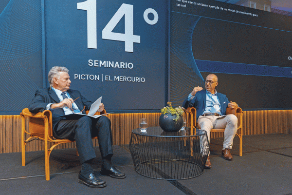 El presidente de Consorcio, Patricio Parodi, junto al fundador de Archimed, Denis Ribon. Foto: Jonathan Durán.