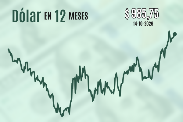 Dólar cierra al alza sobre $ 985 por datos de inflación que reforzaron el atractivo de la divisa a nivel internacional